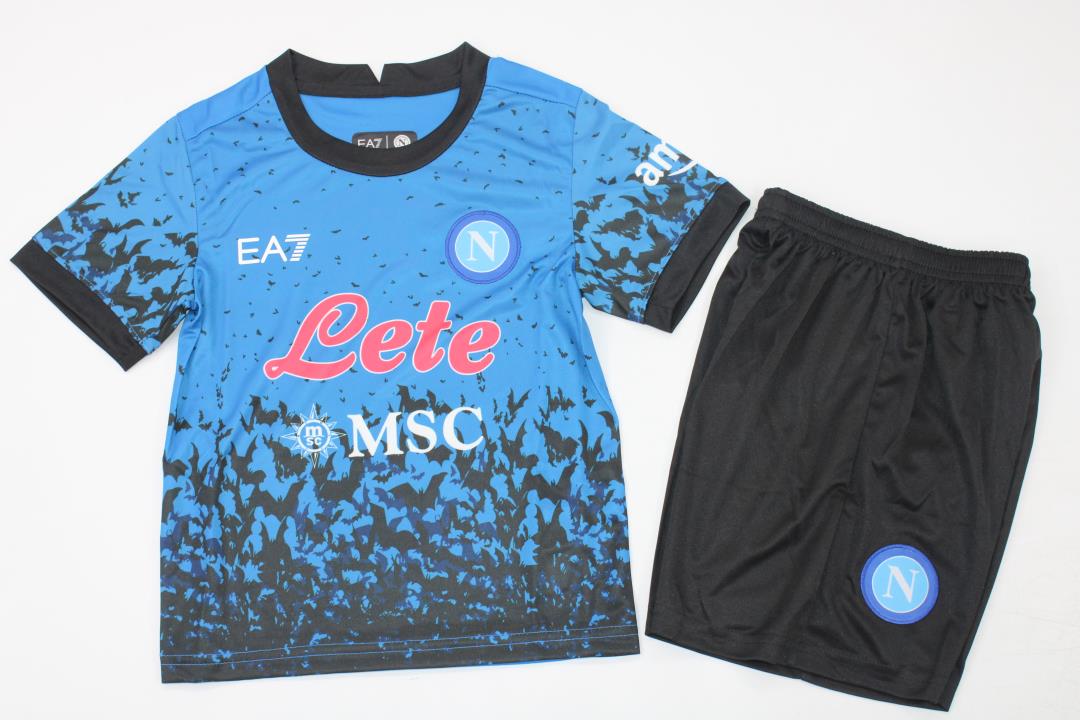 Kids-Napoli 22/23 Special Halloween Soccer Jersey